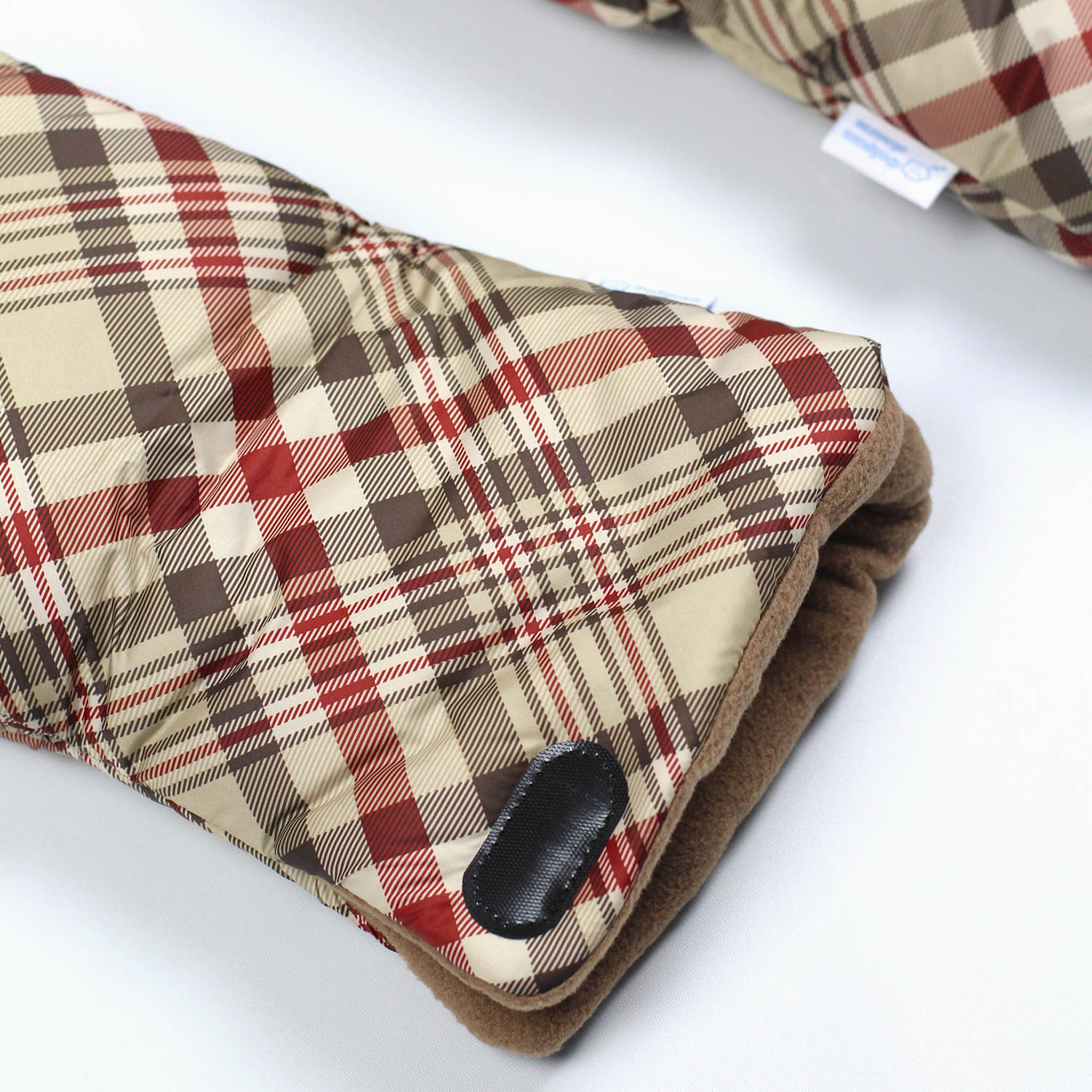 Тёплые варежки для коляски - Burberry red